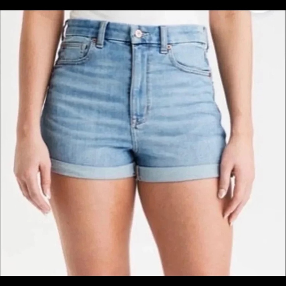 American Eagle High Waisted Denim Shorts size 18